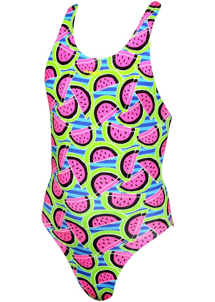 Costum inot Maru Watermelon Pacer Rave Back, de antrenament sau agrement marimea 116 cm, multicolor
