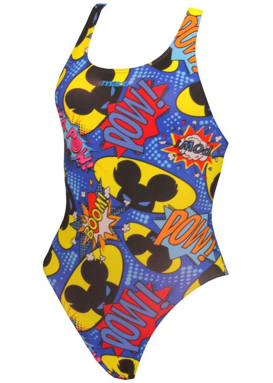 Costum inot Maru Bandit Pacer Rave Back, de antrenament sau agrement, marimea 128 cm