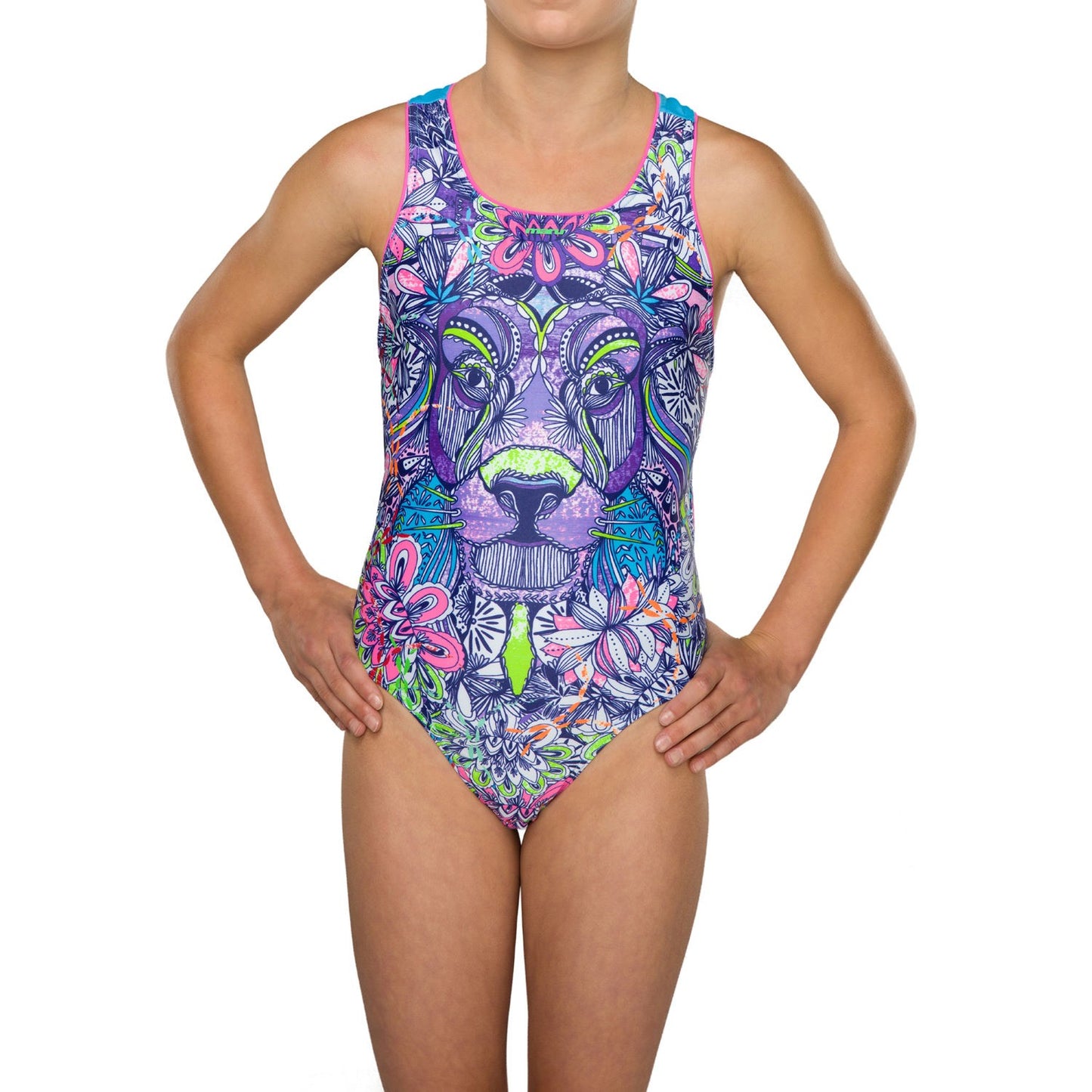 Costum inot Maru Aslan Pacer Rave Back, de antrenament sau agrement, marimea 116 cm