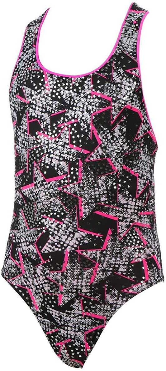 Costum inot Maru Twinkle Twinkle Sparkle Pacer Rave Back, de antrenament sau agrement, marimea 104 cm
