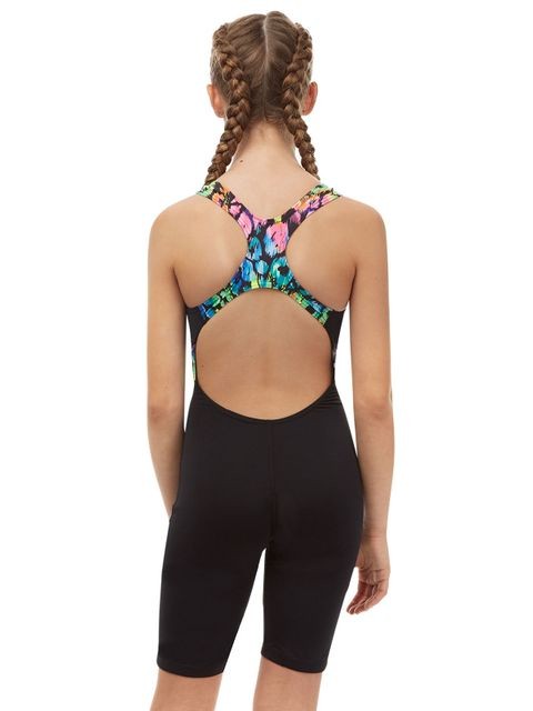 Costum inot Maru Neon Jungle Pacer Panel Legsuit, de antrenament sau agrement, marimea 104 cm