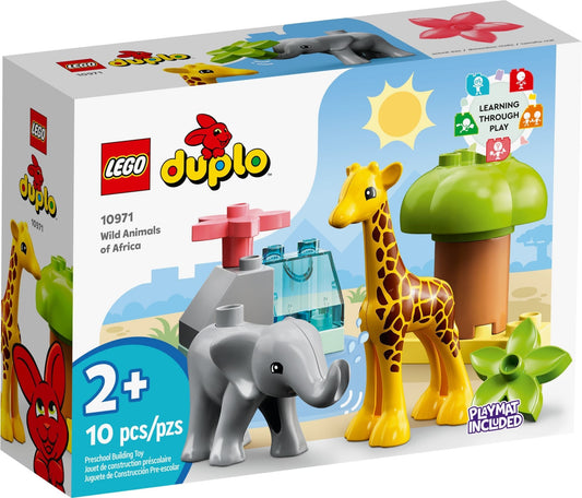 Set de constructie LEGO Duplo - Animale salbatice din Africa 10971, 10 piese