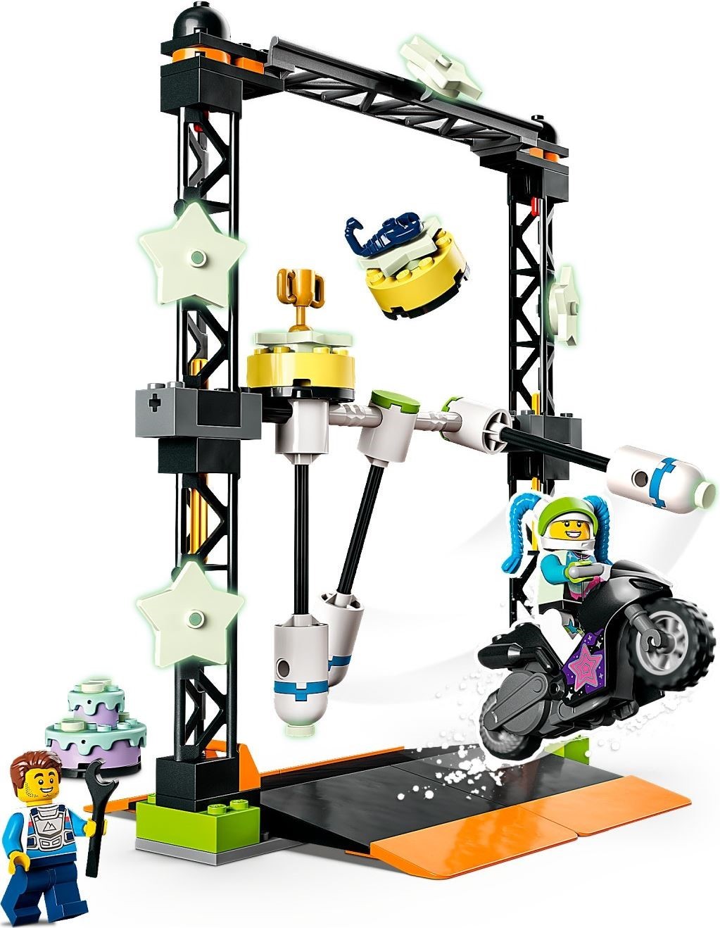LEGO City - Provocarea de cascadorii cu daramare 60341, 117 piese
