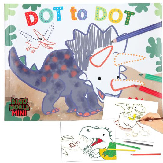 Carte Colorat, Dino World, Dot to Dot