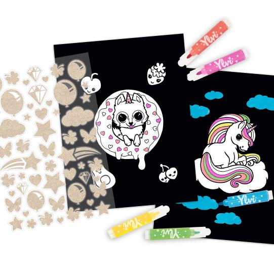 Ylvi Carte Colorat + 8 Carioci Neon