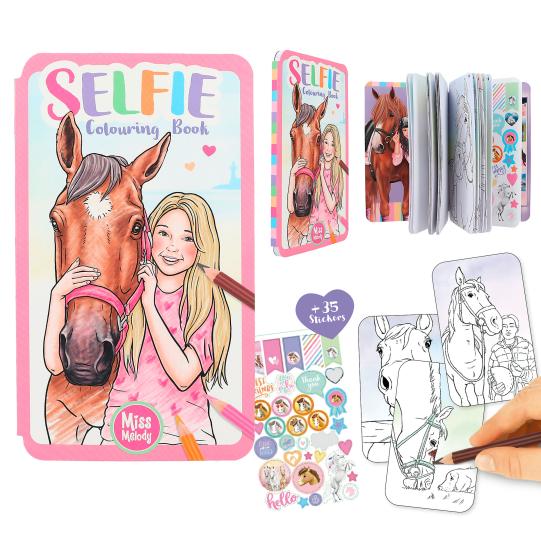Miss Melody Carte de colorat Selfie