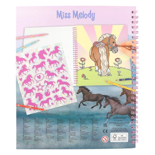 Miss Melody Carte Creativitate cu Paiete
