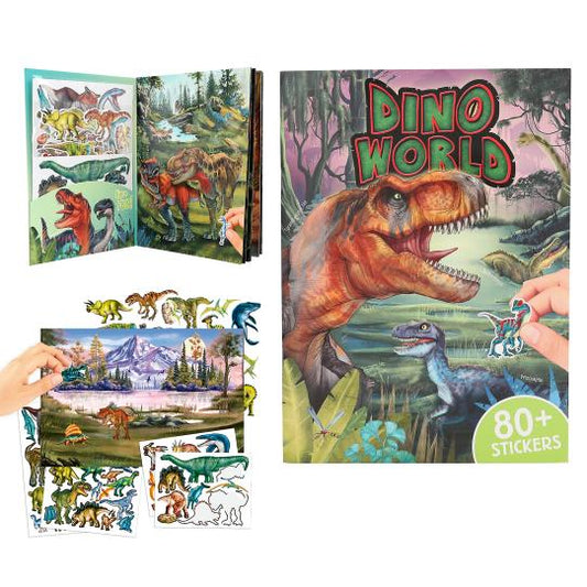Dino World Carte cu Stickere Puffy