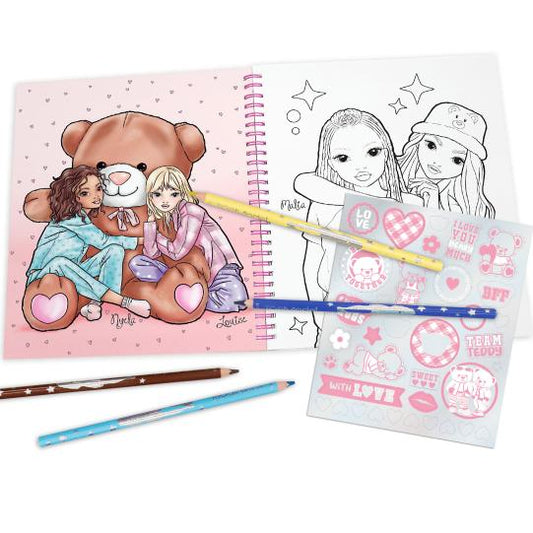 TOPModel Carte de Colorat Team Teddy