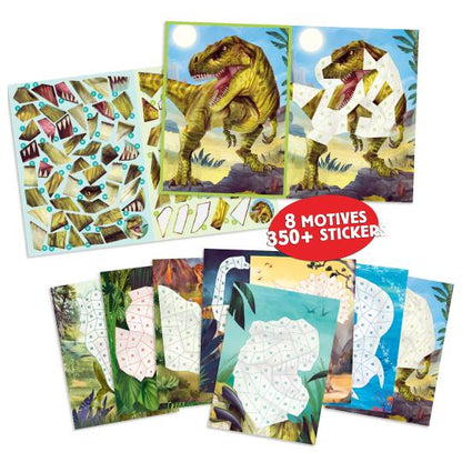 Dino World Carte Numere Stickere