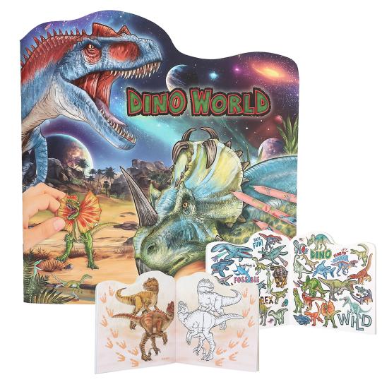 Dino World Carte de Colorat Figural