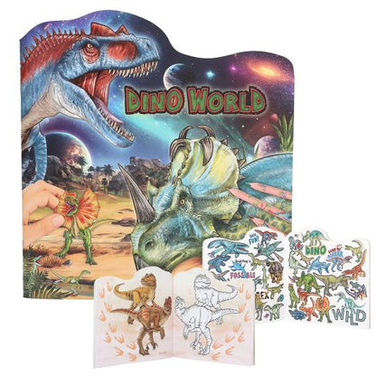 Dino World Carte de Colorat Figural