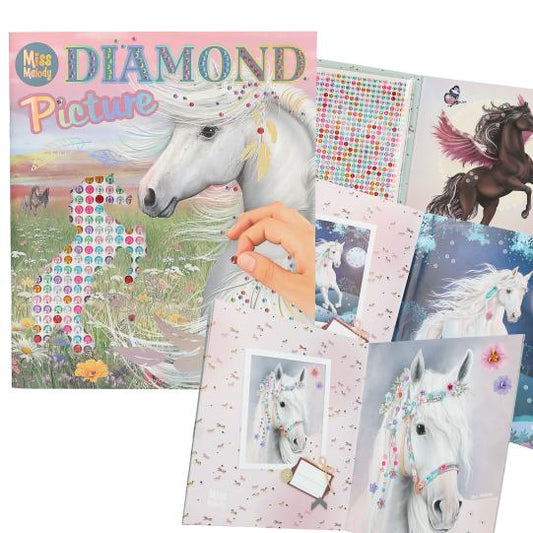 Miss Melody Carte Creativitate Diamant cu Stickere
