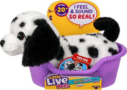 Plus interactiv Little Live Pets - Really Real Puppy, Pepper Dalmatianul