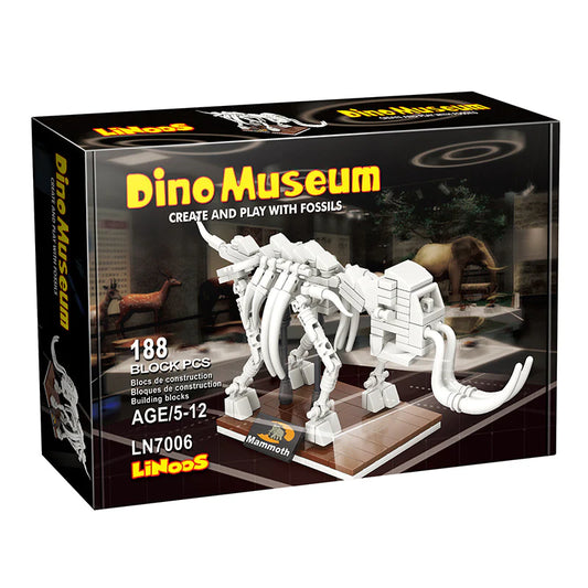 Blocuri de constructie fosile, Muzeul Dino, Mammoth, 188 piese