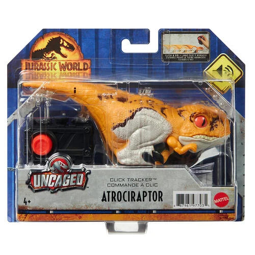 Figurina Jurassic World Uncaged - Atrociraptor (portocaliu cu maro)