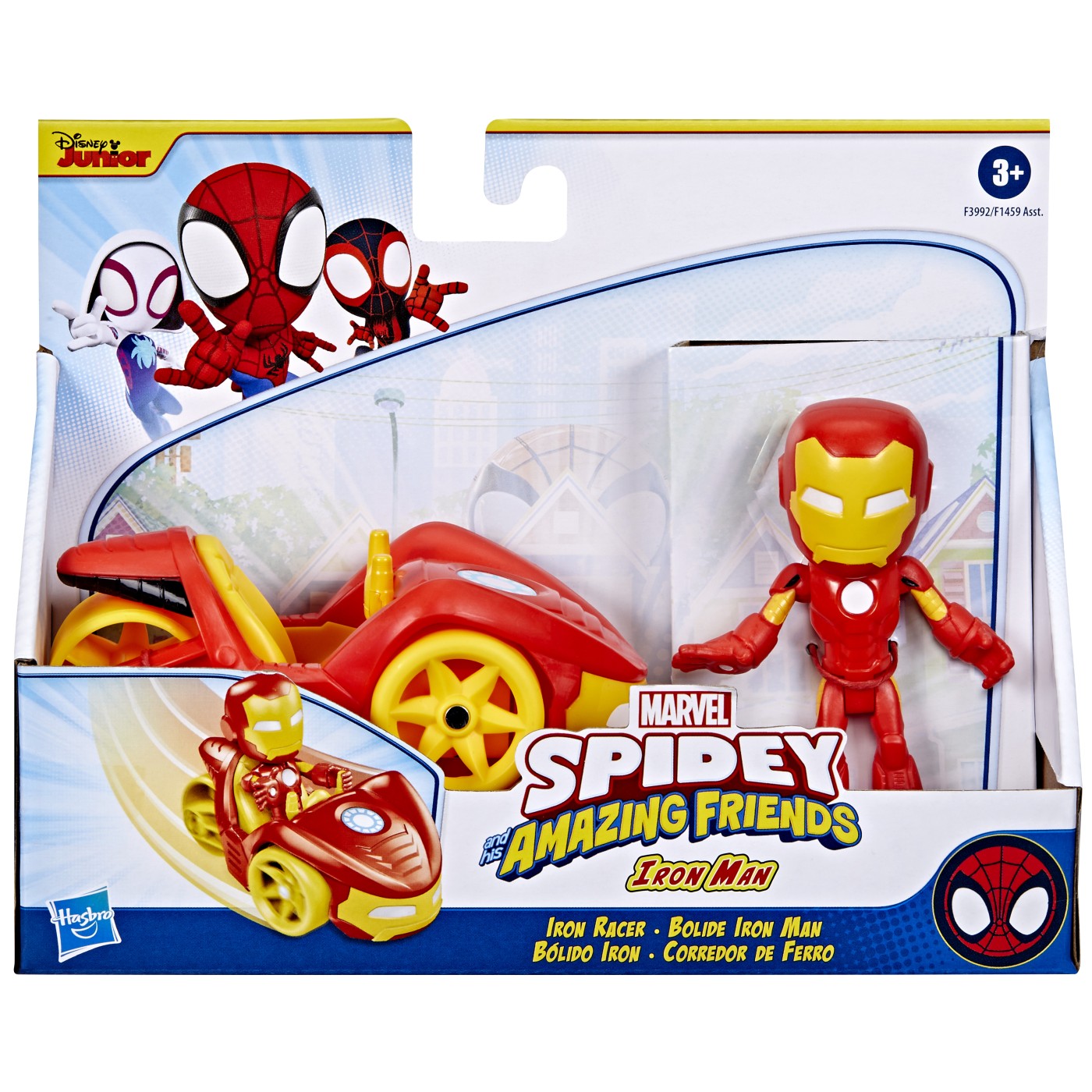 Figurina Spidey si Prietenii Extraordinari - Iron Man cu masina