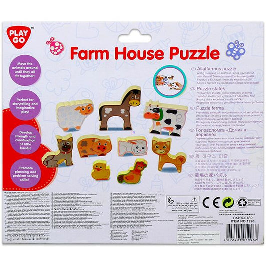 Puzzle pentru copii, animale de ferma