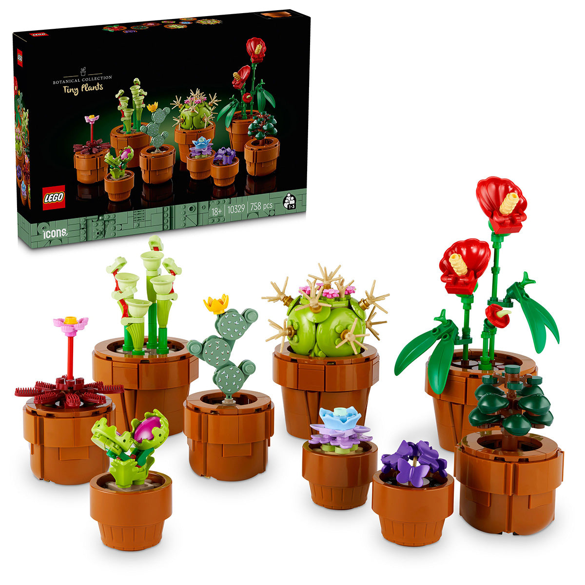 LEGO® Icons Creator Expert - Plante de mici dimensiuni 10329, 758 piese
