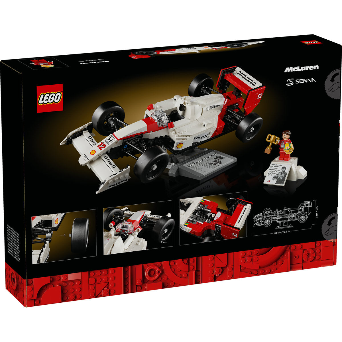 LEGO® Icons Creator Expert - McLaren MP4/4 si Ayrton Senna 10330, 693 piese