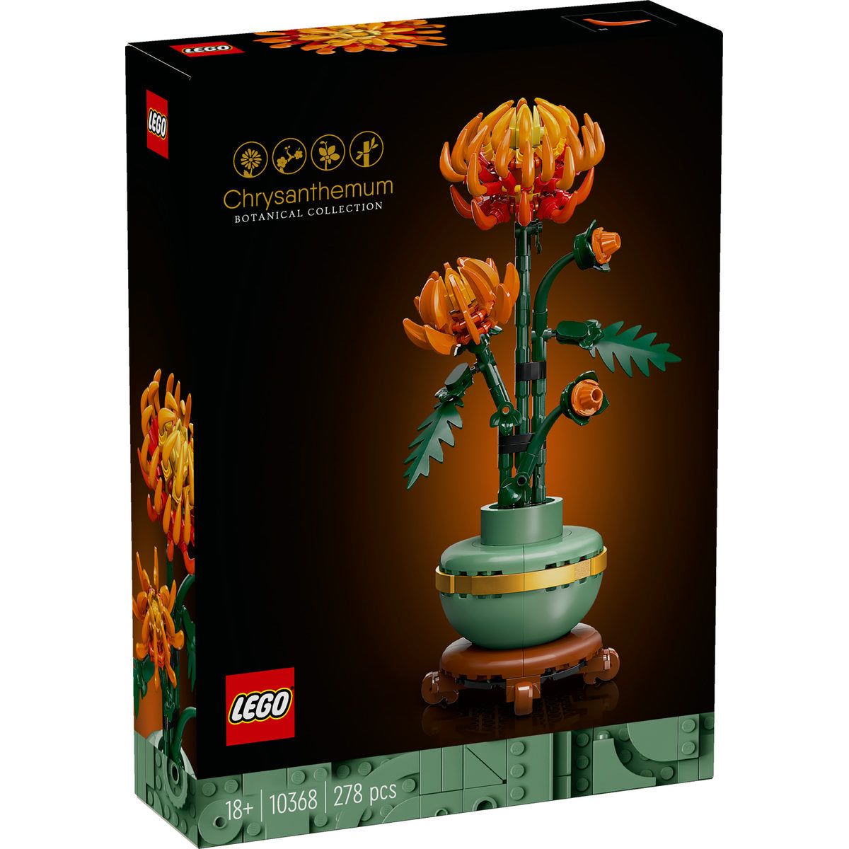 LEGO® Icons - Crizantema 10368, 278 piese