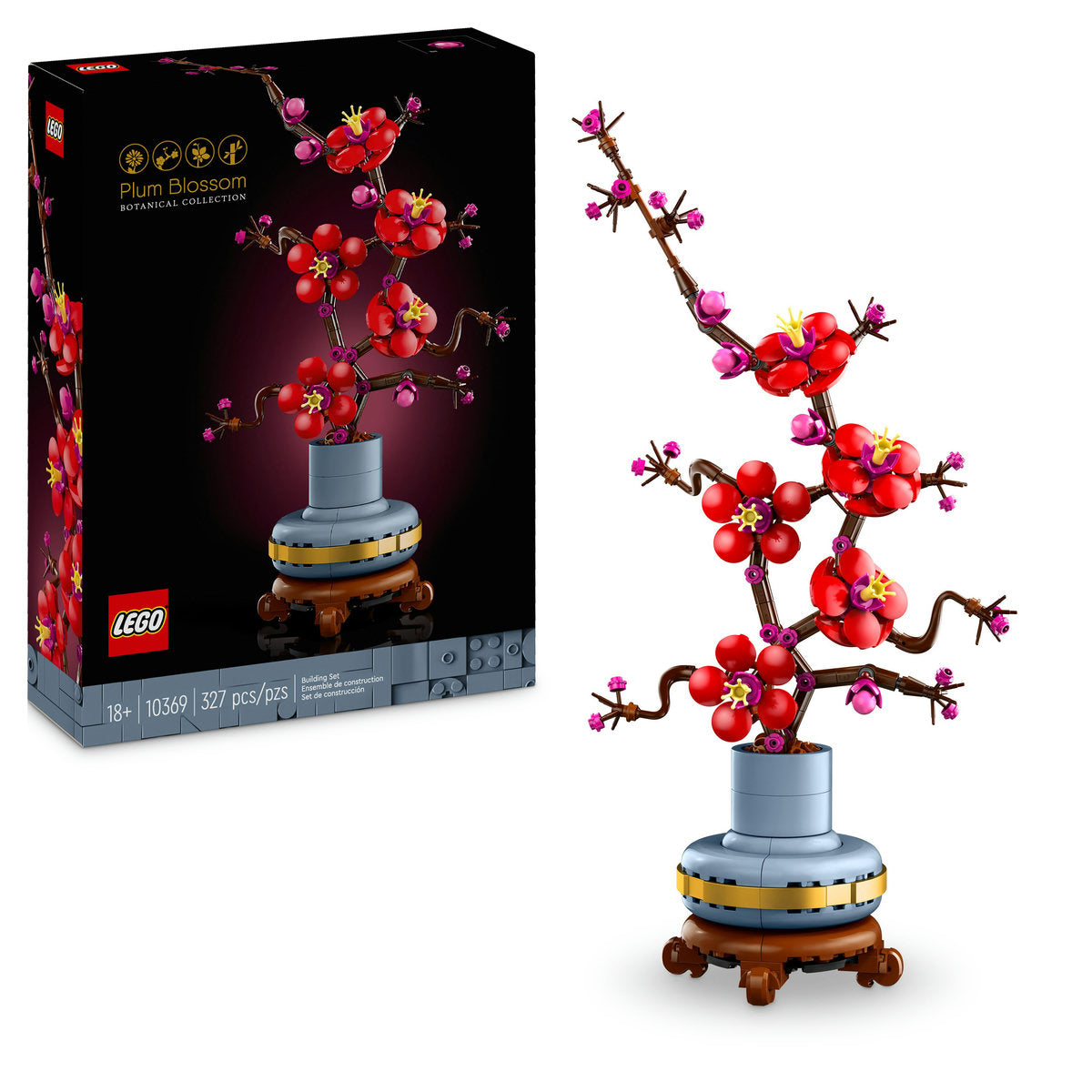 LEGO® Icons - Flori de prun 10369, 327 piese