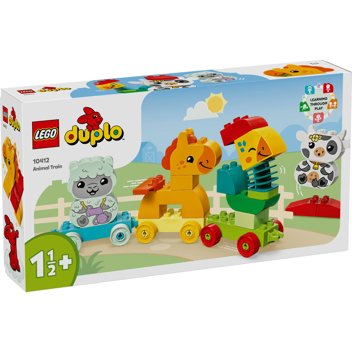 LEGO® DUPLO® - Tren cu animale 10412, 19 piese