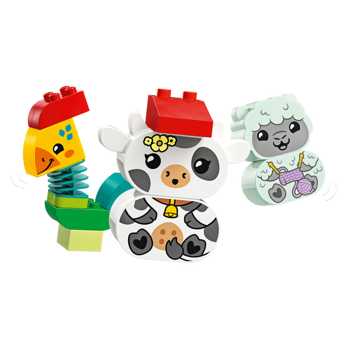 LEGO® DUPLO® - Tren cu animale 10412, 19 piese