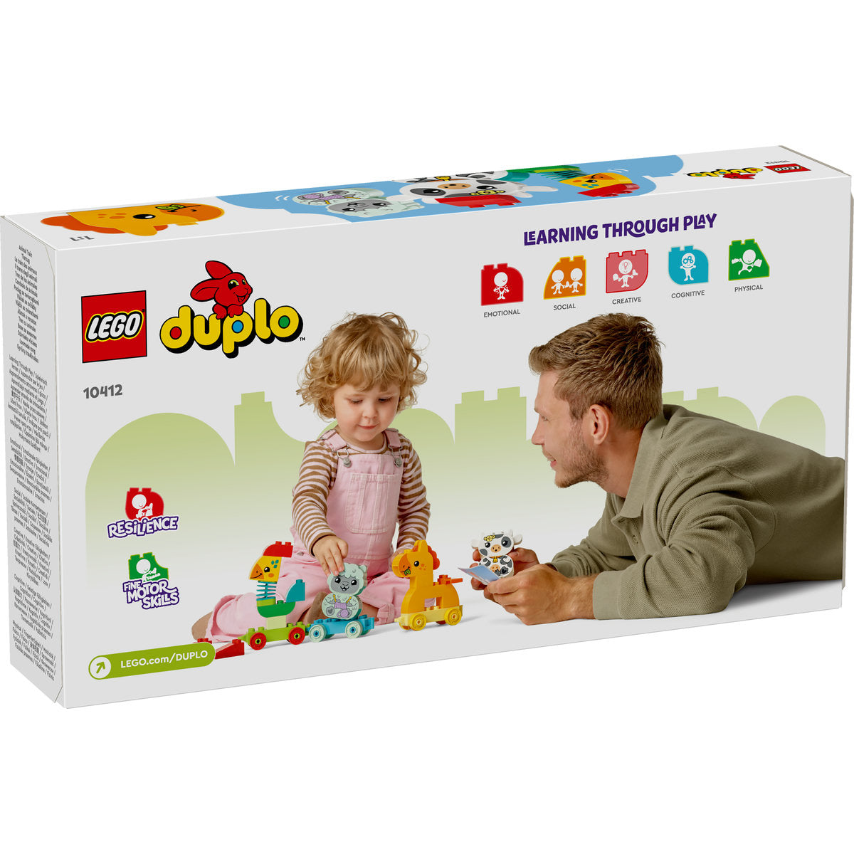 LEGO® DUPLO® - Tren cu animale 10412, 19 piese