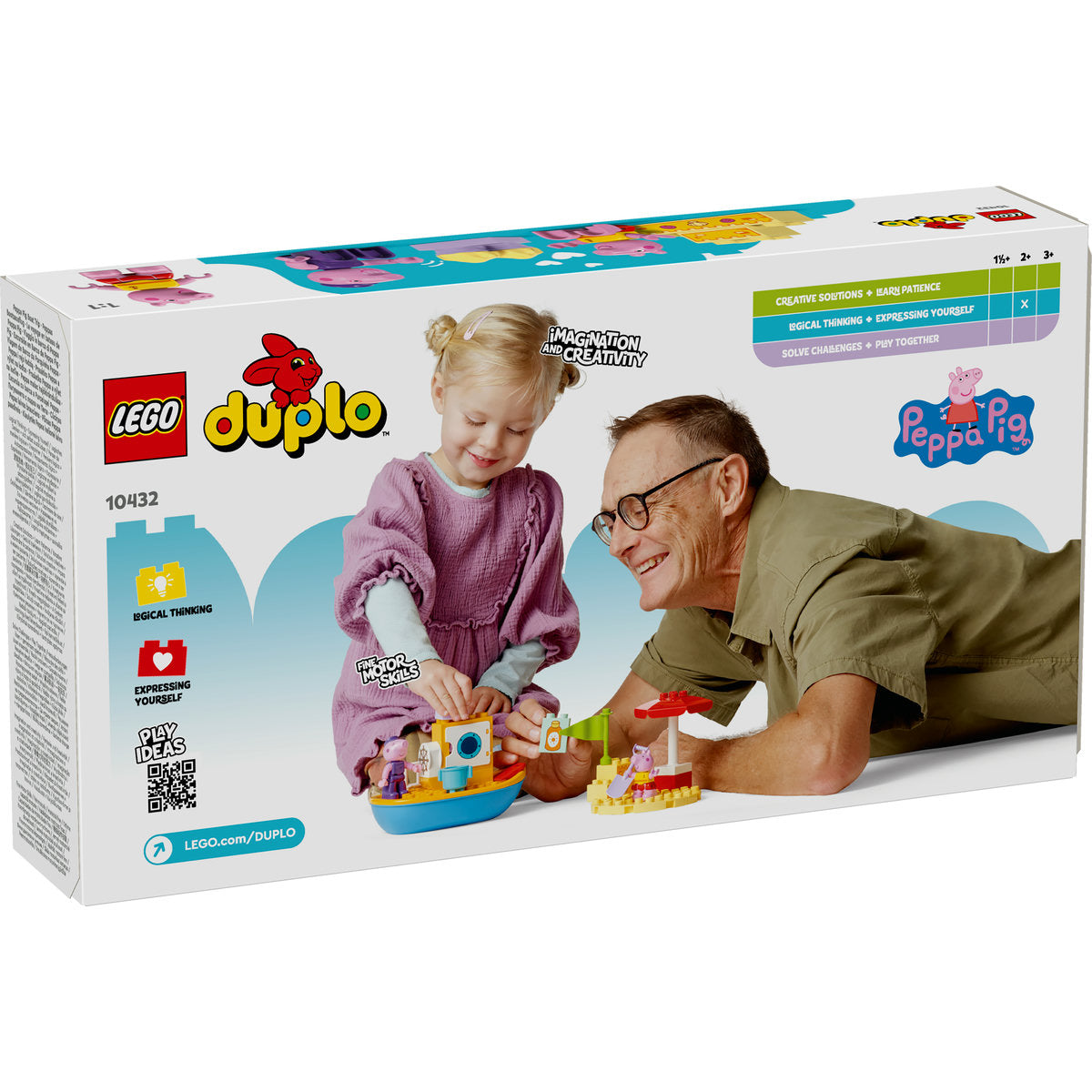 LEGO® DUPLO® - Excursia cu barca a Purcelusei Peppa 10432, 23 piese