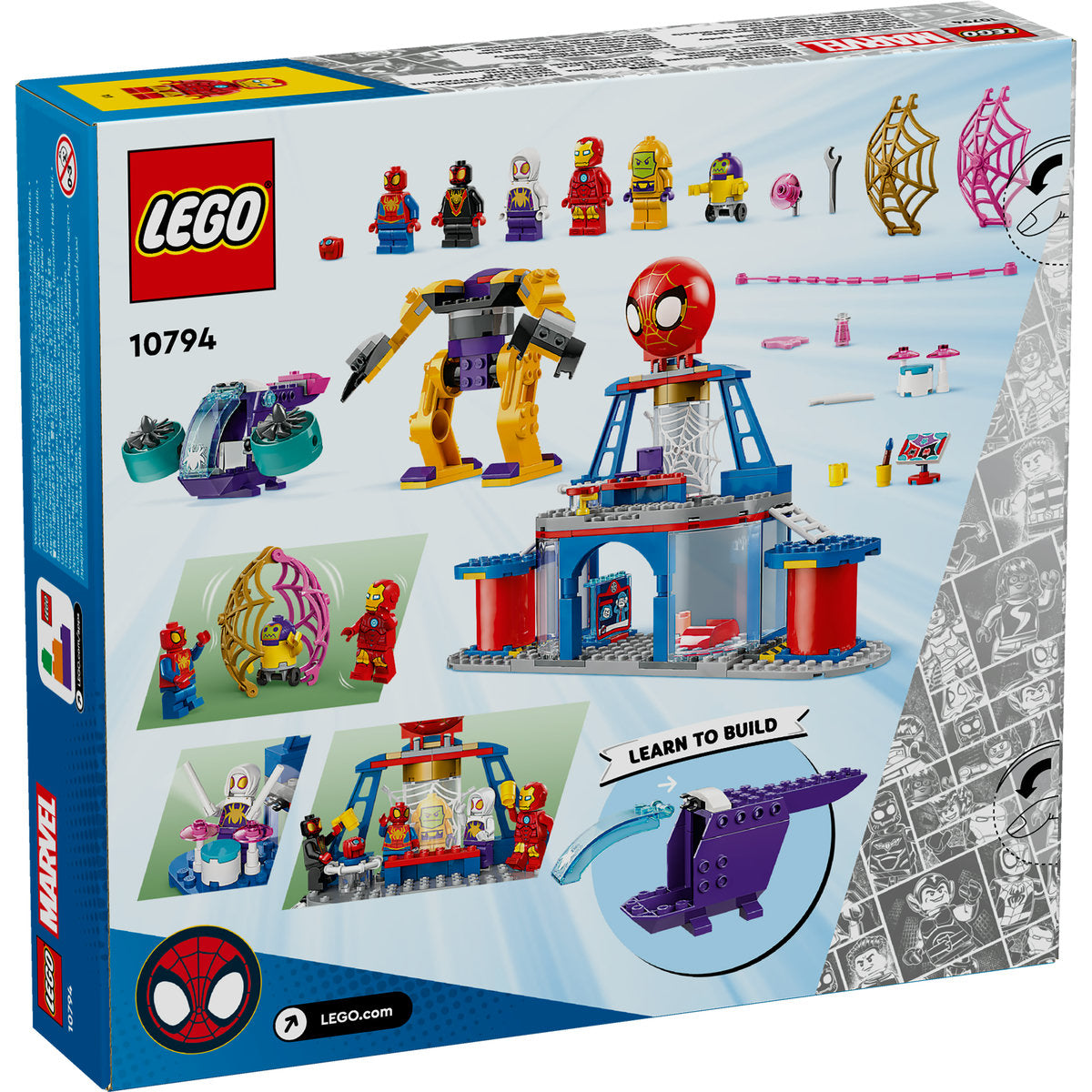 LEGO® Marvel - Cartierul general al echipei lui Spidey 10794, 193 piese