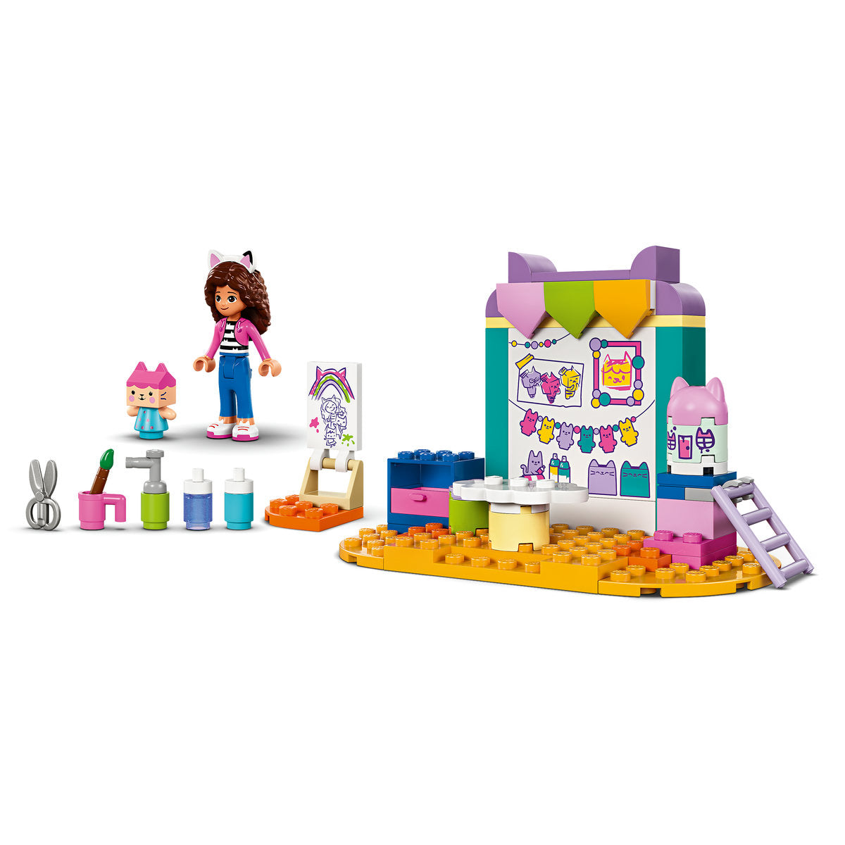 LEGO® Gabby's Dollhouse - Creatii mestesugite cu Bebe Cutiuta 10795, 60 piese