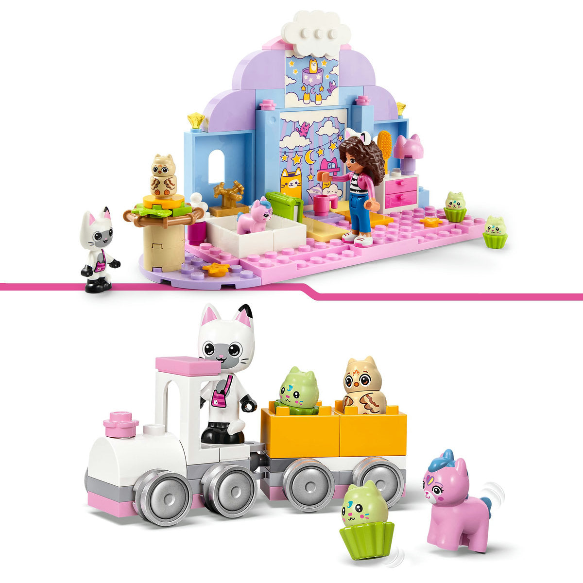 LEGO® Gabby's Dollhouse - Urechea cu Pisi-Cresa a lui Gabby 10796, 165 piese