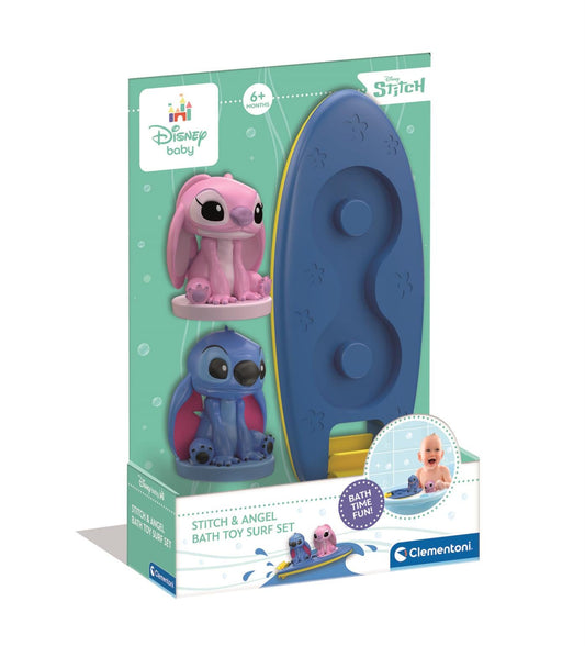 Stitch & Angel - Bath Toy Surf Set