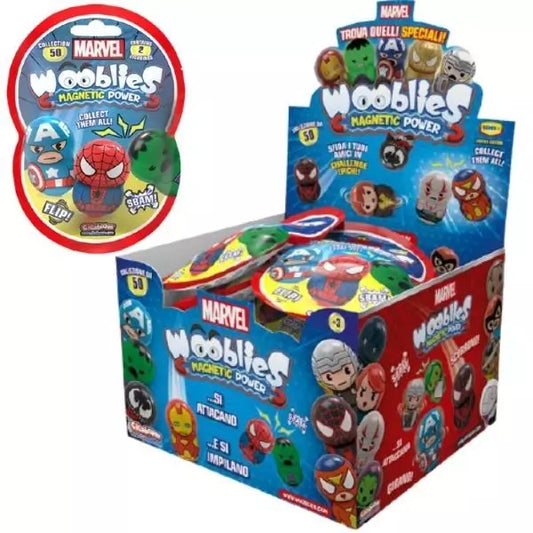 Set 2 figurine Wooblies Marvel - Magnetic Power
