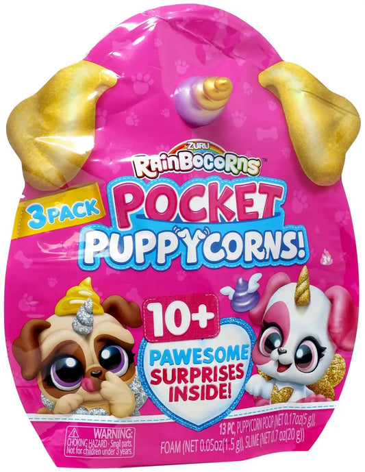 Rainbocorns - Set 3 figurine surpriza - Puppycorns! - asortat