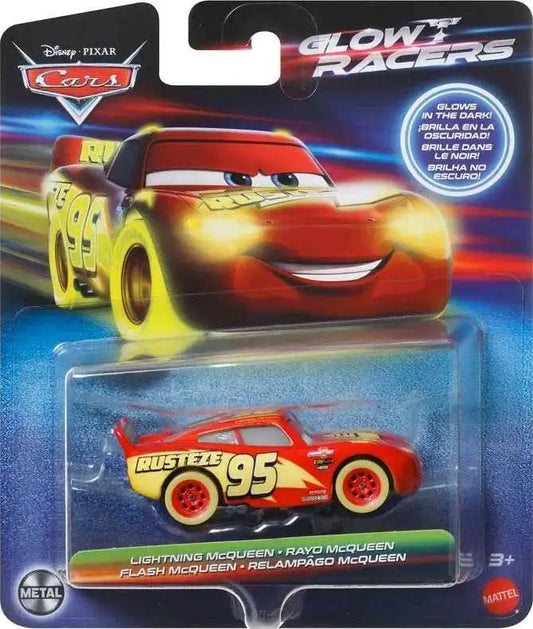 Disney Cars masinuta Glow Racers - Lightning McQueen