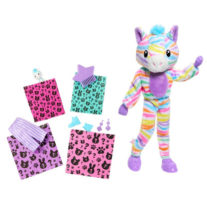 Papusa  Surpriza - Barbie Cutie Reveal, Zebra