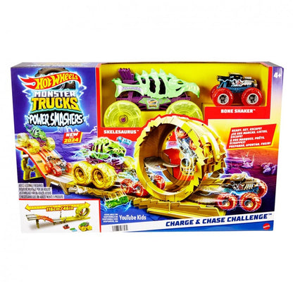 Hot Wheels Monster Trucks Power Smashers - Charge & Chase Challange