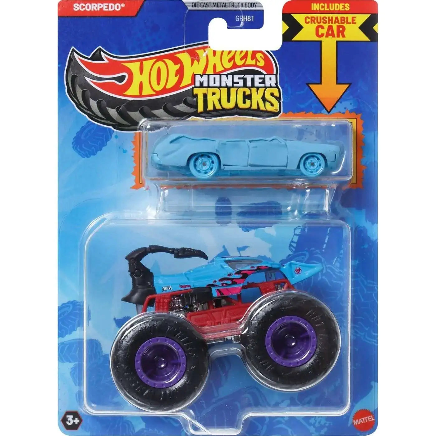 Masinuta Monster Trucks 1:64 - Scorpedo