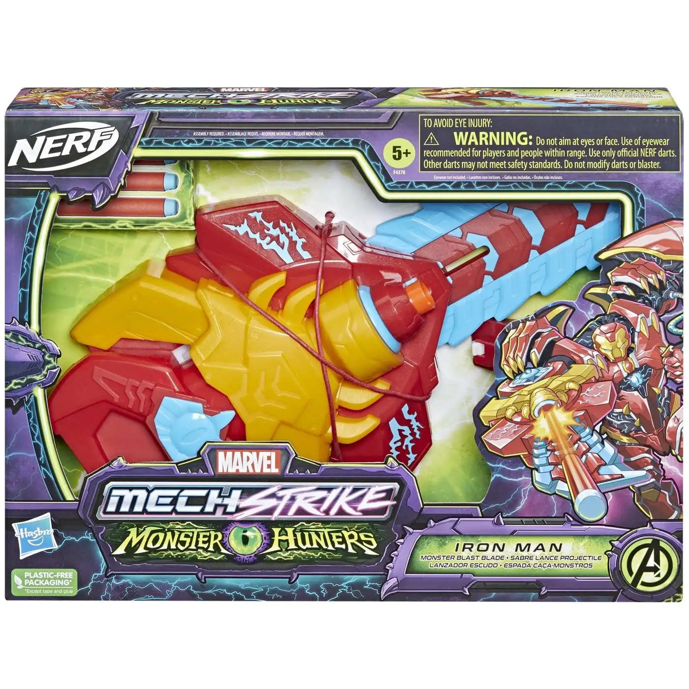 Lansator Nerf Mech Strike Monster Hunters Iron Man