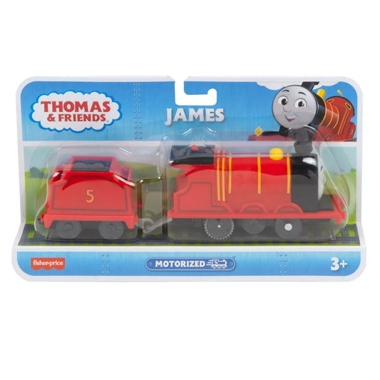 Locomotiva motorizata Thomas si prietenii James cu vagon