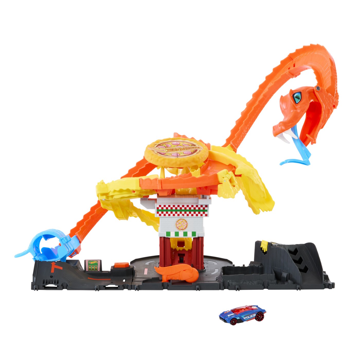 Set de pista Hot Wheels City Pizza Slam Cobra Attack