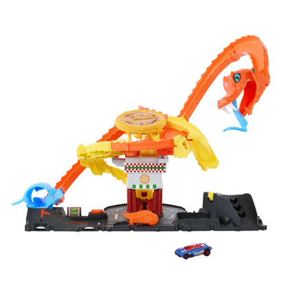 Set de pista Hot Wheels City Pizza Slam Cobra Attack