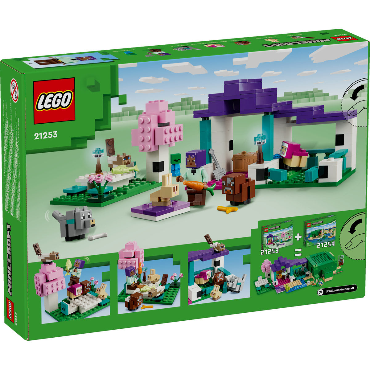 LEGO® Minecraft® - Refugiul de animale 21253, 206 piese