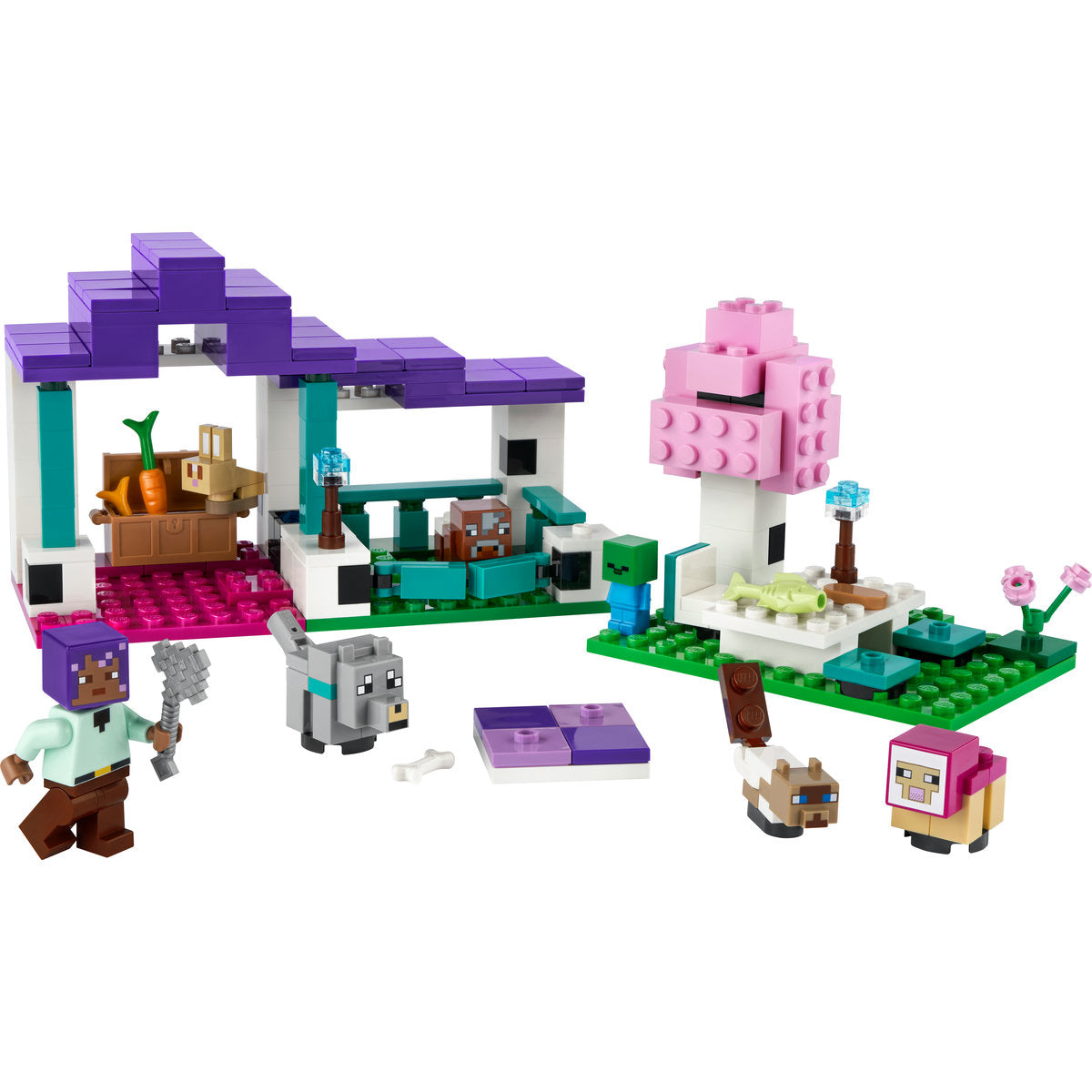 LEGO® Minecraft® - Refugiul de animale 21253, 206 piese