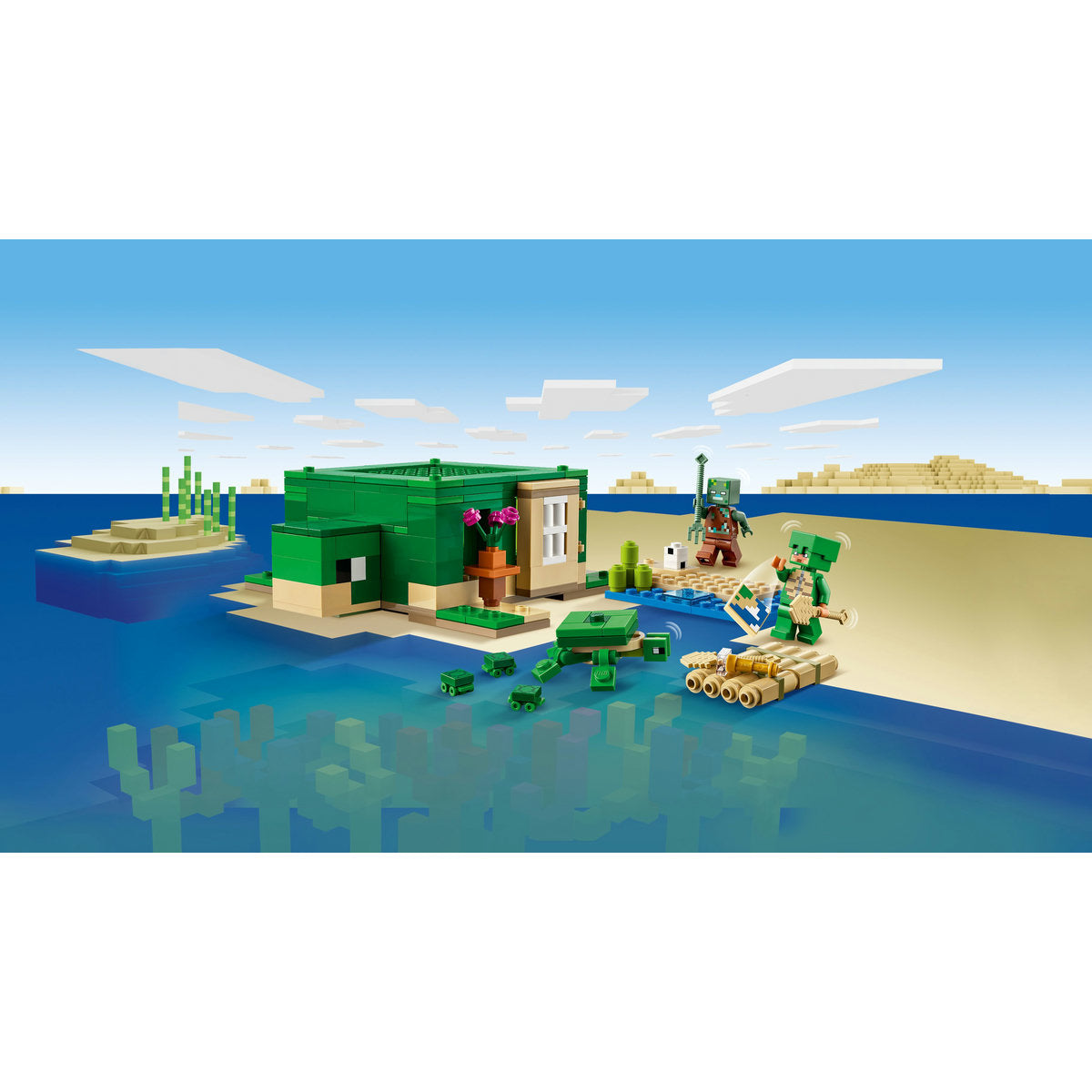 LEGO® Minecraft® - Casa de pe plaja testoaselor 21254, 234 piese