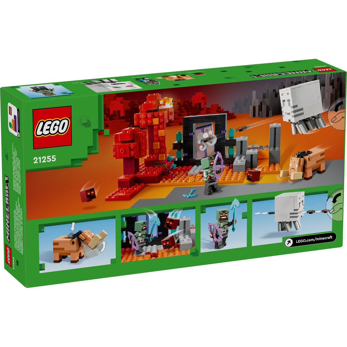 LEGO® Minecraft® - Ambuscada in portalul nether 21255, 352 piese