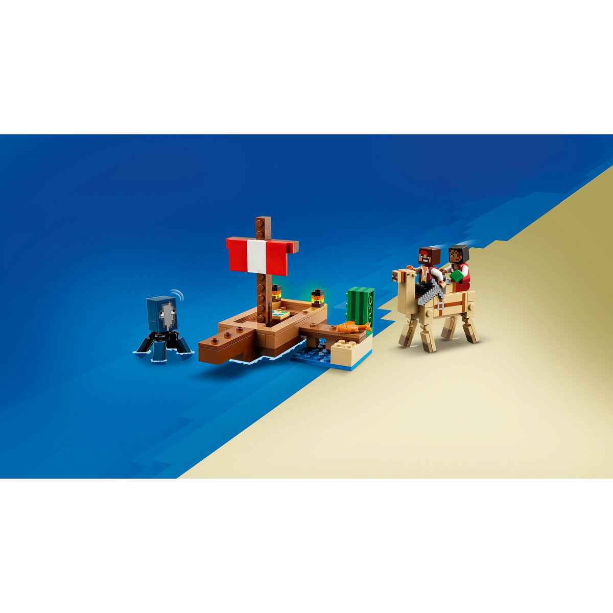 LEGO® Minecraft® - Calatorie pe corabia de pirati 21259, 166 piese