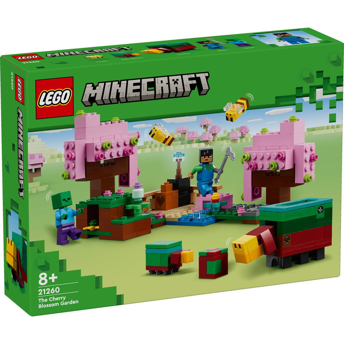 LEGO® Minecraft® - Gradina cu ciresi infloriti 21260, 304 piese